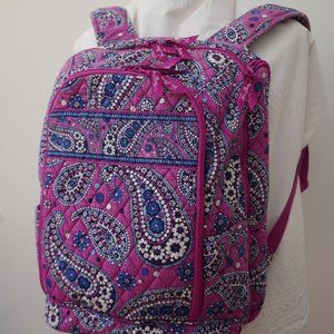 Vera Bradley Pink and Blue Paisley Backpack